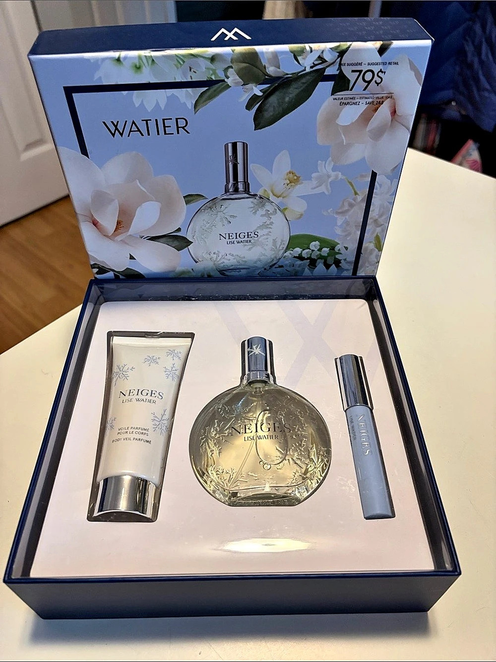 Lise Watier “Neiges” Fragrance 3-piece gift set - New in Box